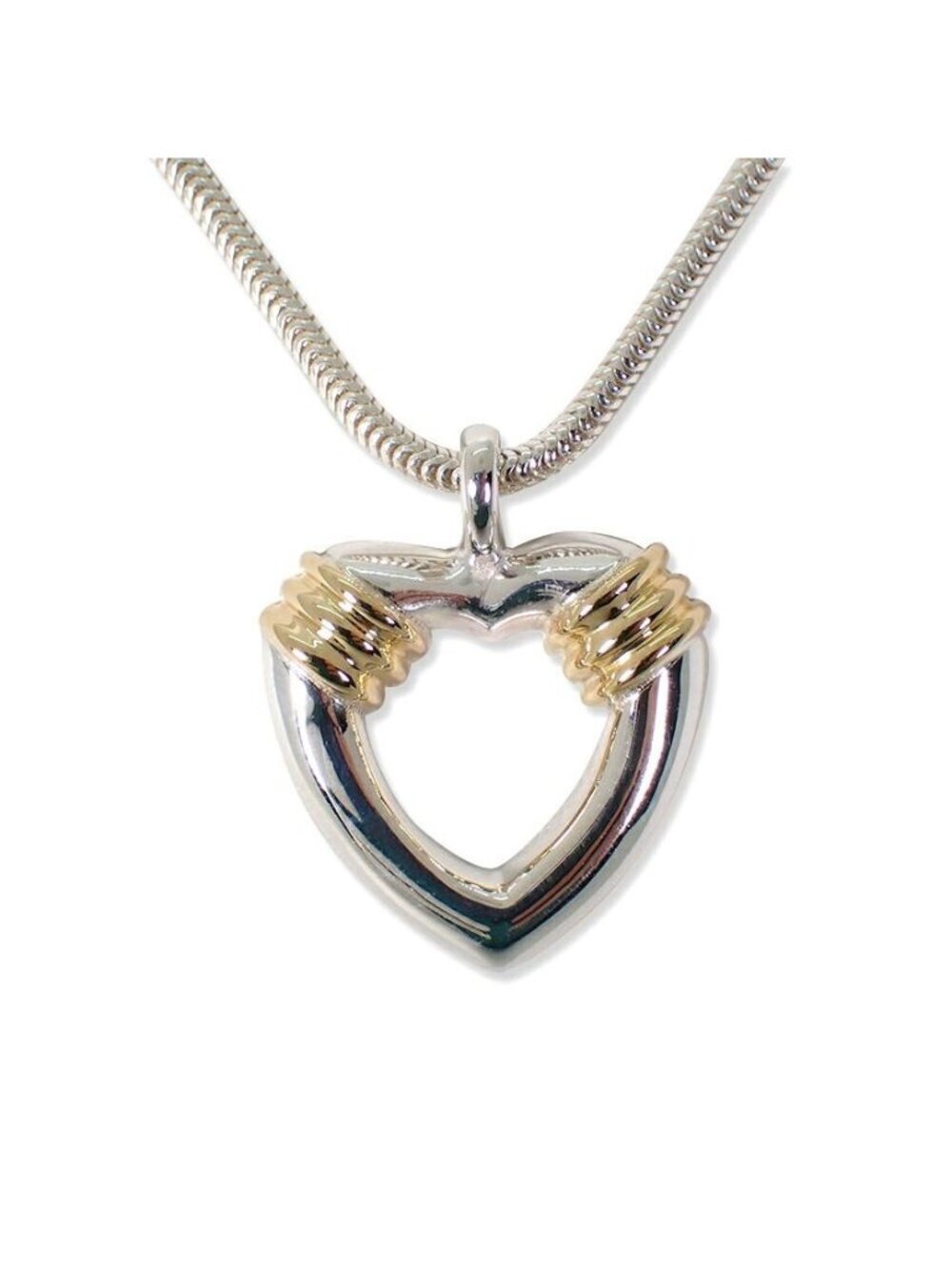 Tiffany & Co 925/750 Open Heart Pendant